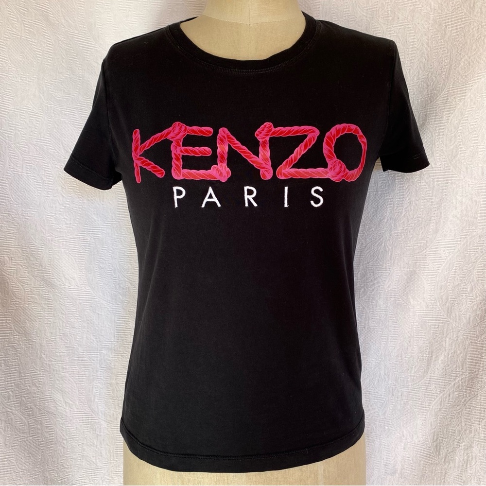 Kenzo XS/S black cap sleeve tshirt